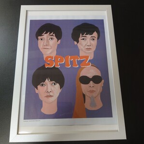 【額縁】スピッツ SPITZ 草野マサムネ ポスター風 竹内俊太郎 白枠