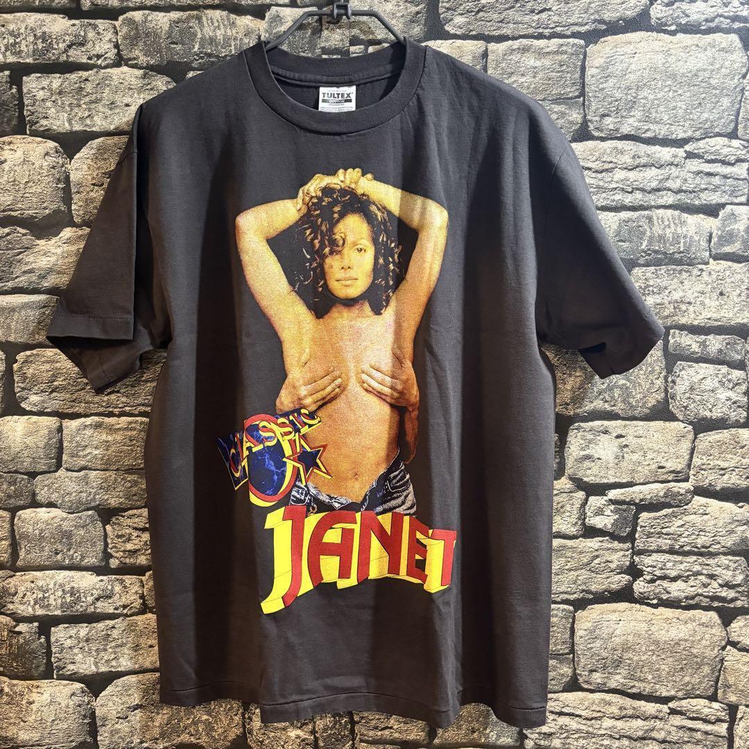 ジャネットジャクソン　【ワールドツアー限定Tシャツ】giantタグ　M 黒　半袖 楽天市場】Janet Jackson（メンズファッション）の通販