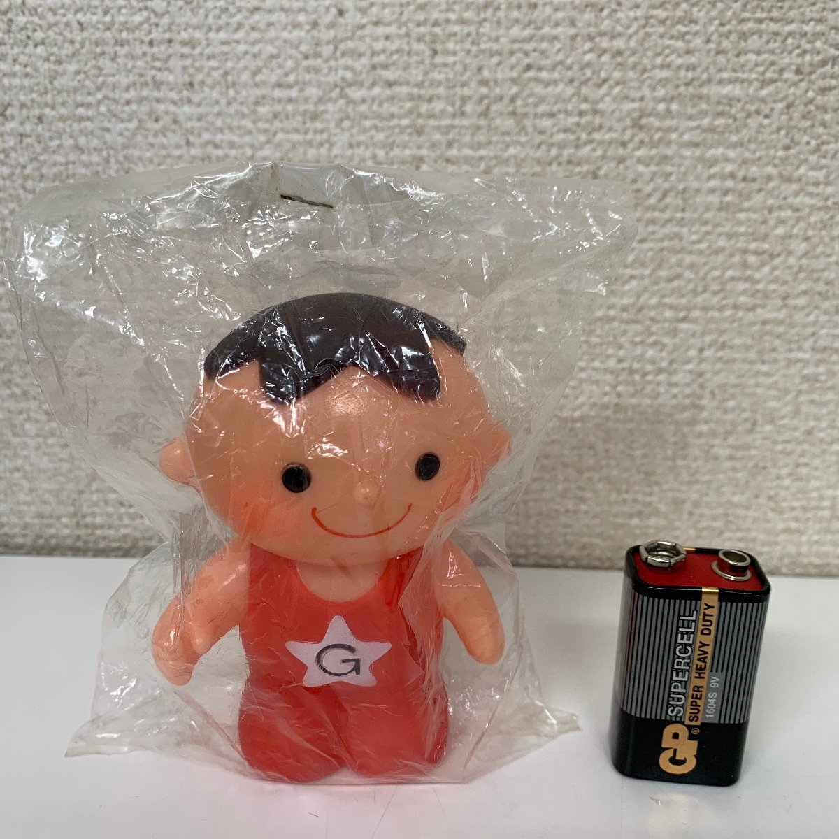 昭和 ソフビ 企業キャラ運動靴の「セカイチョー」マスコット人形(非売品) 昭和 ソフビ 企業キャラクター 運動靴の「セカイチョー
