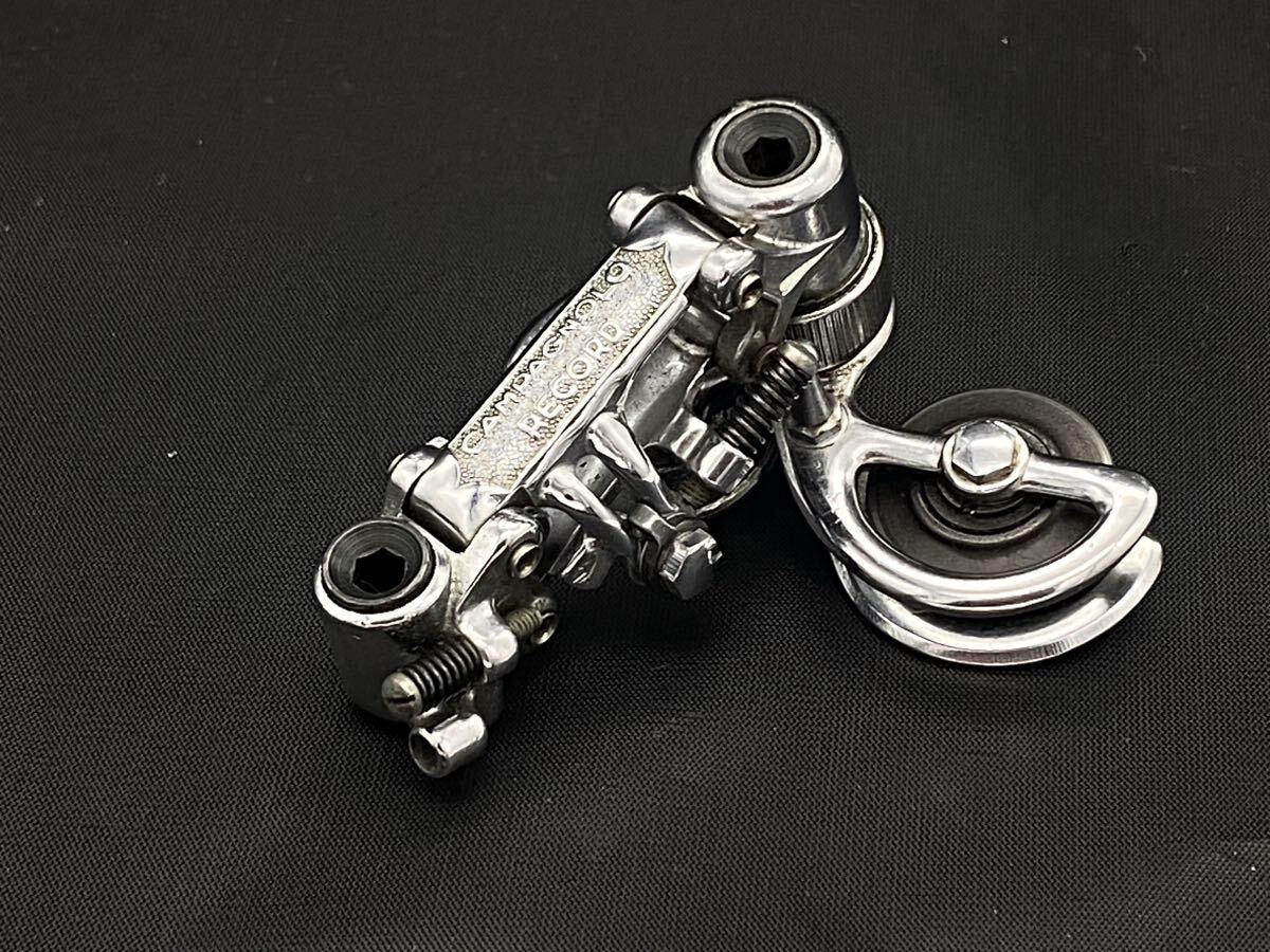 ビンテージ　カンパニョーロ　レコード　鉄　リアディレイラー シルバー Campagnolo SuperRecord（カンパニョーロスーパーレコード）リア