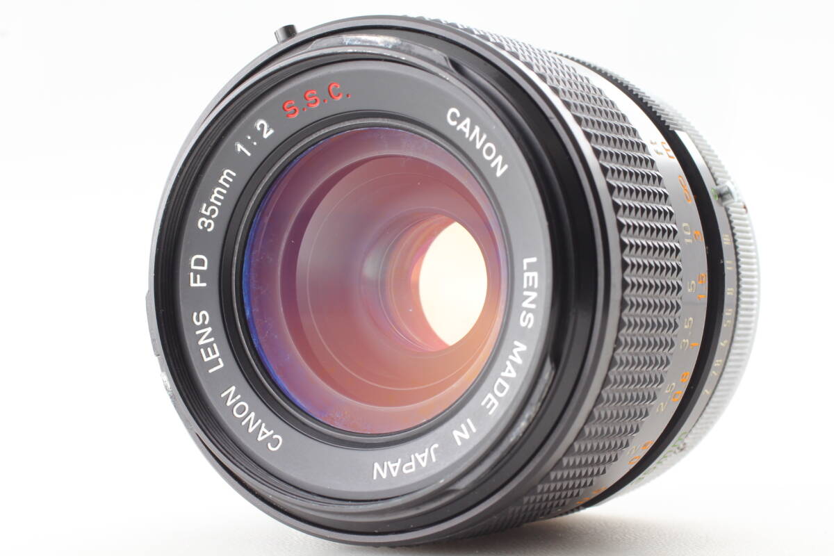整備済 Canon FD 35mm F2 S.S.C. 'O' 前玉凹み レア Canon Lens FD 35mm F2 Oマーク レビュー作例 希少前玉凹み