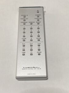 LUXMAN アルミ製高級リモコン RD-28 未使用 新品 動作確認の開封のみ 最新CDプレーヤーD-03Rの付属品■送料無料