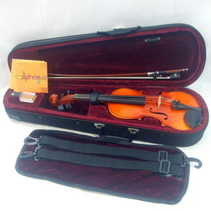 メンテ済 KISO VIOLIN 1/4 分数 SM35 本体美品 裏板1P 虎杢 木曽バイオリン 2007年 未使用弓 アルファユー 送料無料