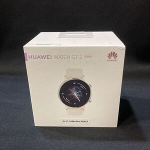 【未使用】HUAWEI WATCH GT2 42mm LTE Bluetooth LTDAN-B19 フロスティホワイト ファーウェイ スマートウォッチ 1929-11