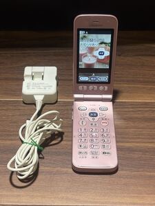 【中古品】docomo ドコモ らくらくホン F-01M ガラホ ガラケー ピンク 判定〇 初期化済み 【管U237-2509】
