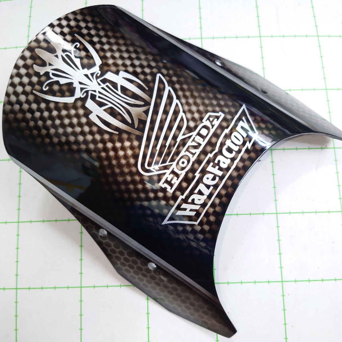 miyavi様　ホンダ 4ミニ シャリー バイザー ナンバーステー　マット塗装 Yahoo!オークション -「シャリー バイザー」の落札相場・落札価格