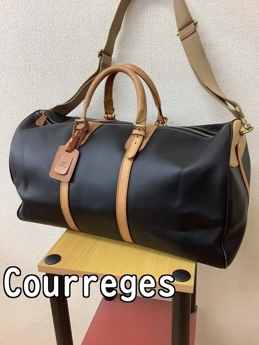 【ヴィンテージ】クレージュ革製旅行カバン ヴィンテージ】クレージュ革製旅行カバン|mercariメルカリ官方