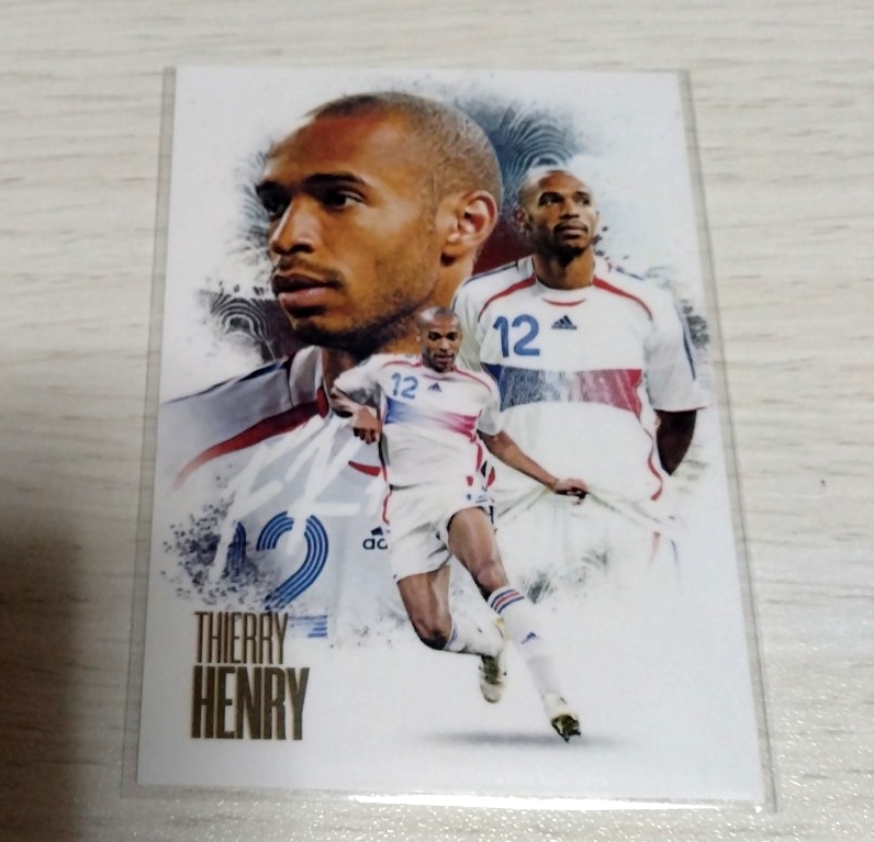 さち　アーセナル　ティエリ　アンリ　直筆サイン入りカード　世界10枚限定 さち アーセナル ティエリ アンリ 直筆サイン入りカード 世界10