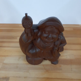 希少時代木彫　クスノキ一刀彫大黒天像36cm 香木骨董縁起飾品美術品骨董品茶道具 希少時代木彫 クスノキ一刀彫大黒天像36cm 香木骨董縁起飾品美術