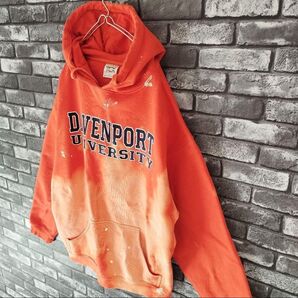 鬼フェード grunge 袖太 ボロ スウェット フーディー 襤褸 極上の退色 スウェットパーカー 古着