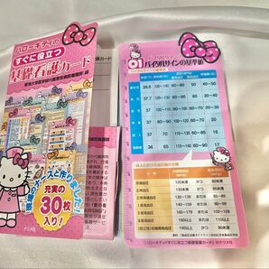 ハローキティ 基礎看護カード30枚セット 使用感あり