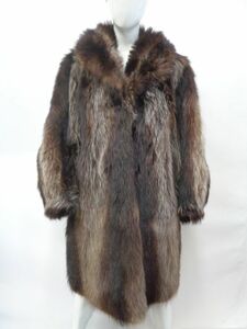  raccoon fur fur * coat american size 8
