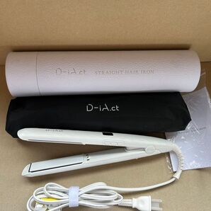 新品未使用 D-iA.ct マイナスイオン ストレートヘアアイロン ホワイト ストレートアイロン