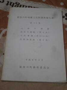 発掘調査　滋賀県　「能登川町埋蔵文化財調査報告書　第34集」　平成6年　山面古墳群・法堂寺遺跡第4次・中沢遺跡第10/11次　他　BI18