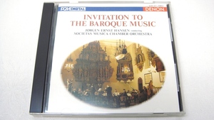 【SZ3242】INVITATION TO THE BAROQUE MUSIC J.E.ハンセン指揮 ソチェタス・ムジカ室内管弦楽団 中古CD