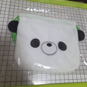 パンダ顔デザイン小型ポーチ