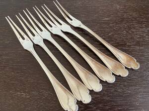  Chris to full *pompa doll original silver plating made hors d'oeuvre Fork 6ps.@17.5cm/423