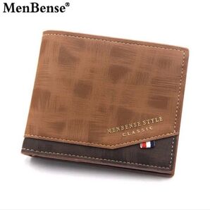 315w 新作 折りたたみサイフ 二つ折りサイフ カードケース 小銭入れ ファスナー ブラウン系 お札入れ ウオレット 高品質