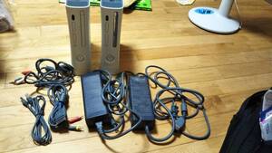 【ジャンク品】XBOX360の本体2個&ケーブル+初代XBOX本体のみ+スーファミ本体とアダプタ