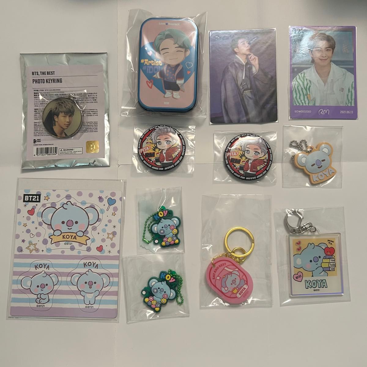 BTS バンタン 防弾少年団 bt21 Tinytan SOWOOZOO ソウジュコン ダルマジュン ミニフォト 展示会 RM