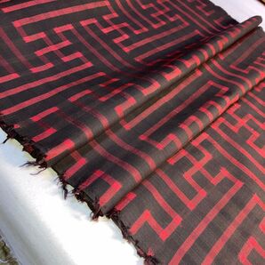 ★ご予約専用 大島紬解き布 No. 502. 正絹秋名バラ