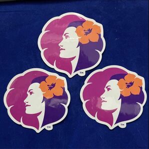 【新品・未使用】ハワイアン航空 ステッカー 3枚組 防水