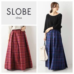 SLOBE IENA tough ta check gya The - long skirt check long skirt 2096