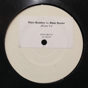 12inchレコード MARC ROMBOY vs. BLAKE BAXTER / HOUSE YA