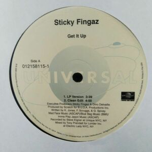 12inchレコード　 STICKY FINGAZ / GET IT UP