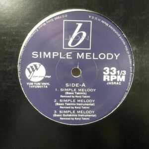 12inchレコード　 JON B / SIMPLE MELODY