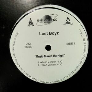 12inchレコード　 LOST BOYZ / MUSIC MAKES ME HIGH