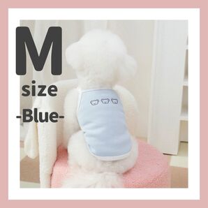 セール SALE 犬服 犬の服 ドッグウェア トップス S キャミ 可愛い シンプル 春 夏 ブルー 水色 青 くま おしゃれ