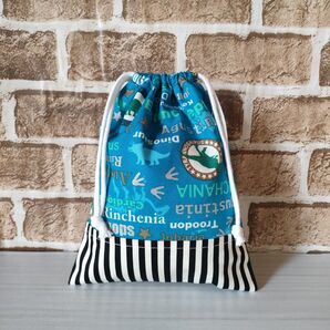 給食袋 巾着 恐竜⑤