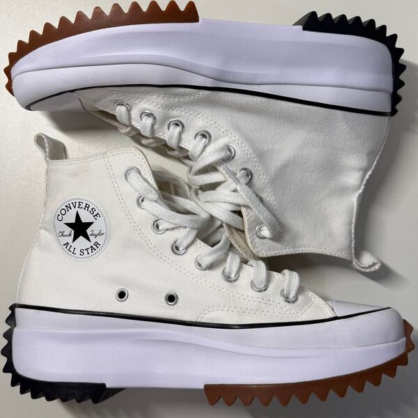 韓国限定★converse ランスターハイク ハイカットスニーカー 白 24.5