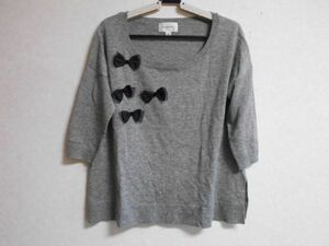  beautiful goods * Jill Stuart * wide width sweater * gray *sizeFR