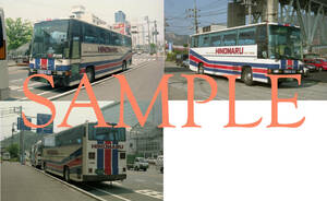 D[ bus photograph ]L version 3 sheets day no circle automobile D5 Blue Ribbon 