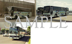 F【バス写真】Ｌ版３枚　鹿児島交通　高速車・貸切車