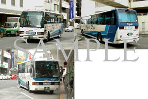 D【バス写真】Ｌ版３枚　両備バス　エアロバス　渋川特急