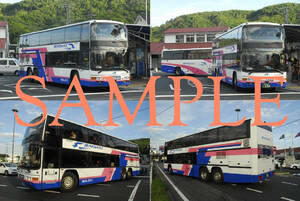D【バス写真】L版4枚　西日本JRバス　ヨンケーレ　中国ハイウェイバス　スーパーライナー（１）