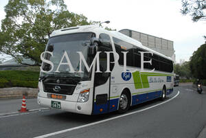 D【バス写真】Ｌ版１枚　中国バス　ヒュンダイユニバース　高速車