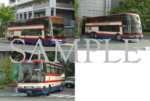 D[ bus photograph ]L version 3 sheets Fukushima traffic aero King Aero Queen Galaxy number 