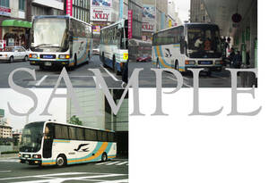 Ｆ【バス写真】Ｌ版３枚　JR四国バス　エアロクイーンM　高速車
