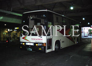 F[ автобус фотография ]L версия 1 листов земля . электро- автобус Blue Ribbon .... Osaka линия 