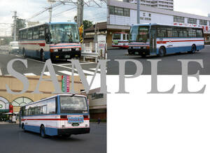 F[ bus photograph ]L version 3 sheets one field bus aero bus fixed period tourist bus 