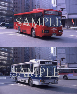 Ｆ【バス写真】Ｌ版２枚　JR九州バス　いすゞキュービックバス