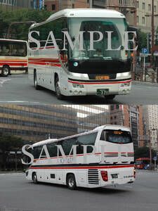 D[ bus photograph ]L version 2 sheets one field bus ga-la Fukuoka line ...