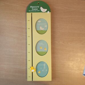 身長計・写真立て:壁掛け式 【未使用・美品】
