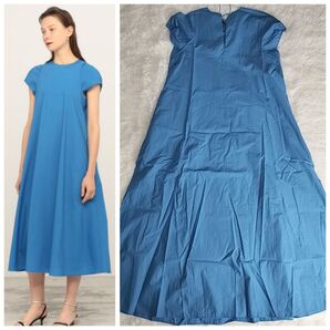ボールジィ プロセスドコットン コットンロングワンピース ブルー XS、Sサイズ BALLSEYトゥモローランド
