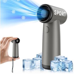 ハンディファン Type-C充電式 手持ち扇風機 大風量 ストラップ付き 携帯扇風機 9枚羽根 軽量