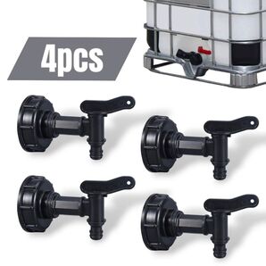 蛇口 雨水タンク IBCタンク 1000リットル コック 貯水 4個セット